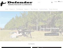 Tablet Screenshot of defenderammunition.com